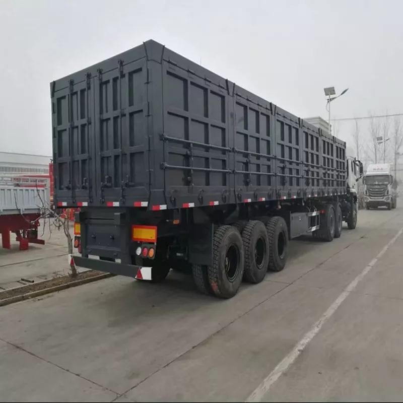 Semiremorcă de basculantă cu basculantă laterală întărită pentru utilizare grea